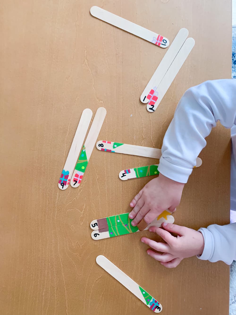 Popsicle Tree Counting Puzzle - DIY - Playgarden Online