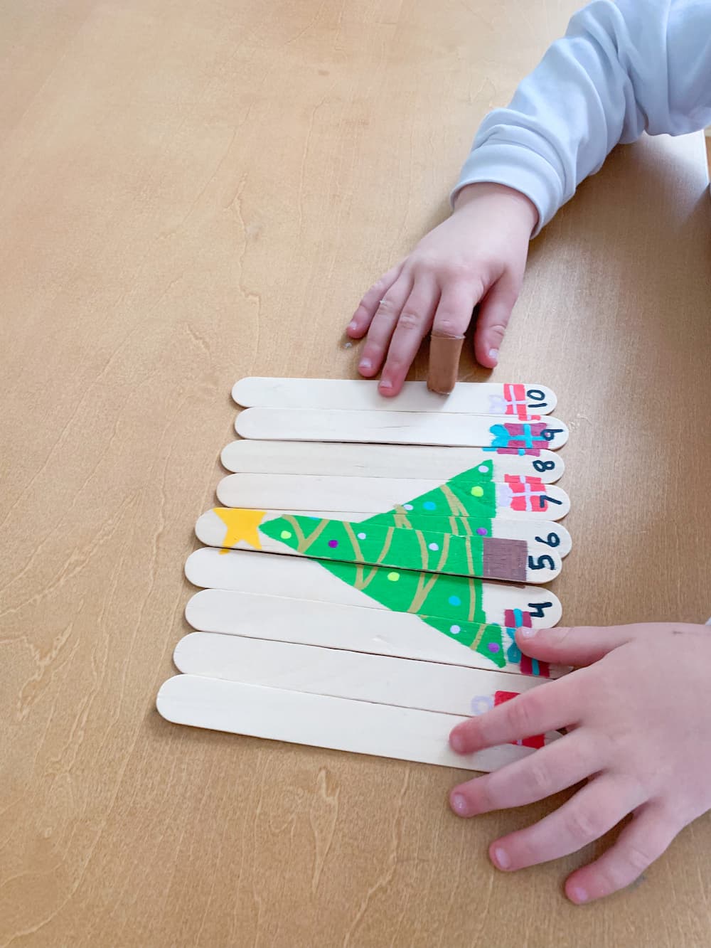 Popsicle Tree Counting Puzzle - DIY - Playgarden Online
