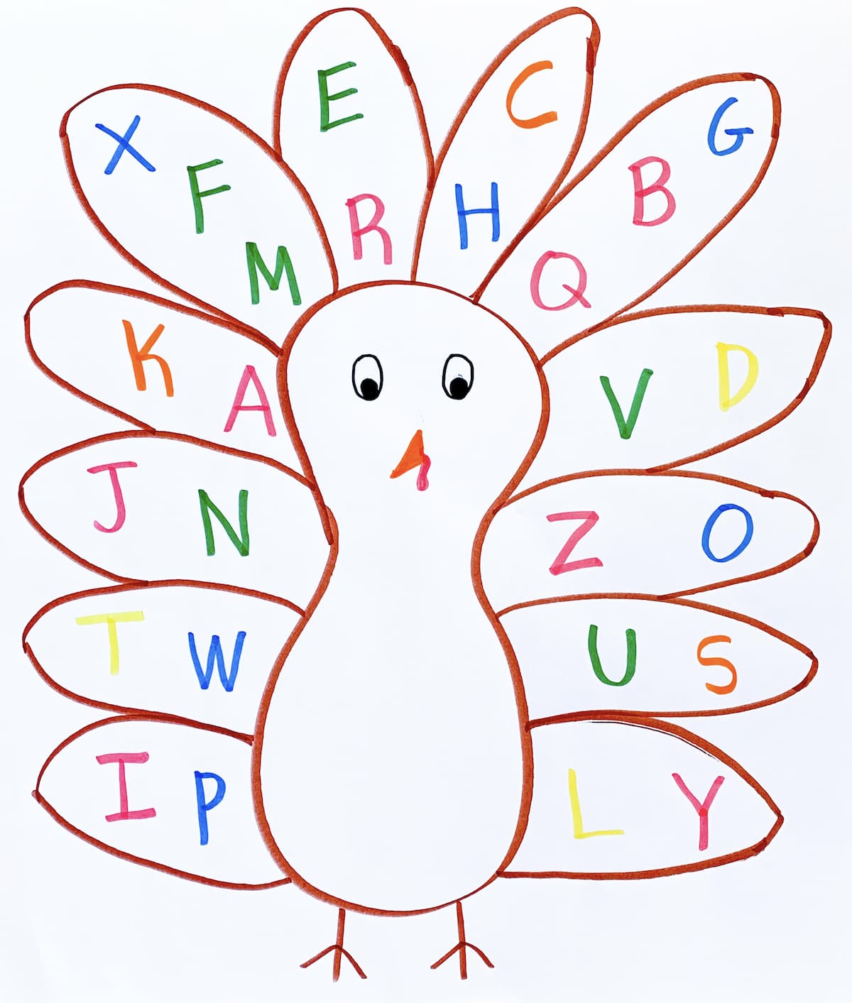 Turkey Feathers with Hape Letters - DIY - Playgarden Online