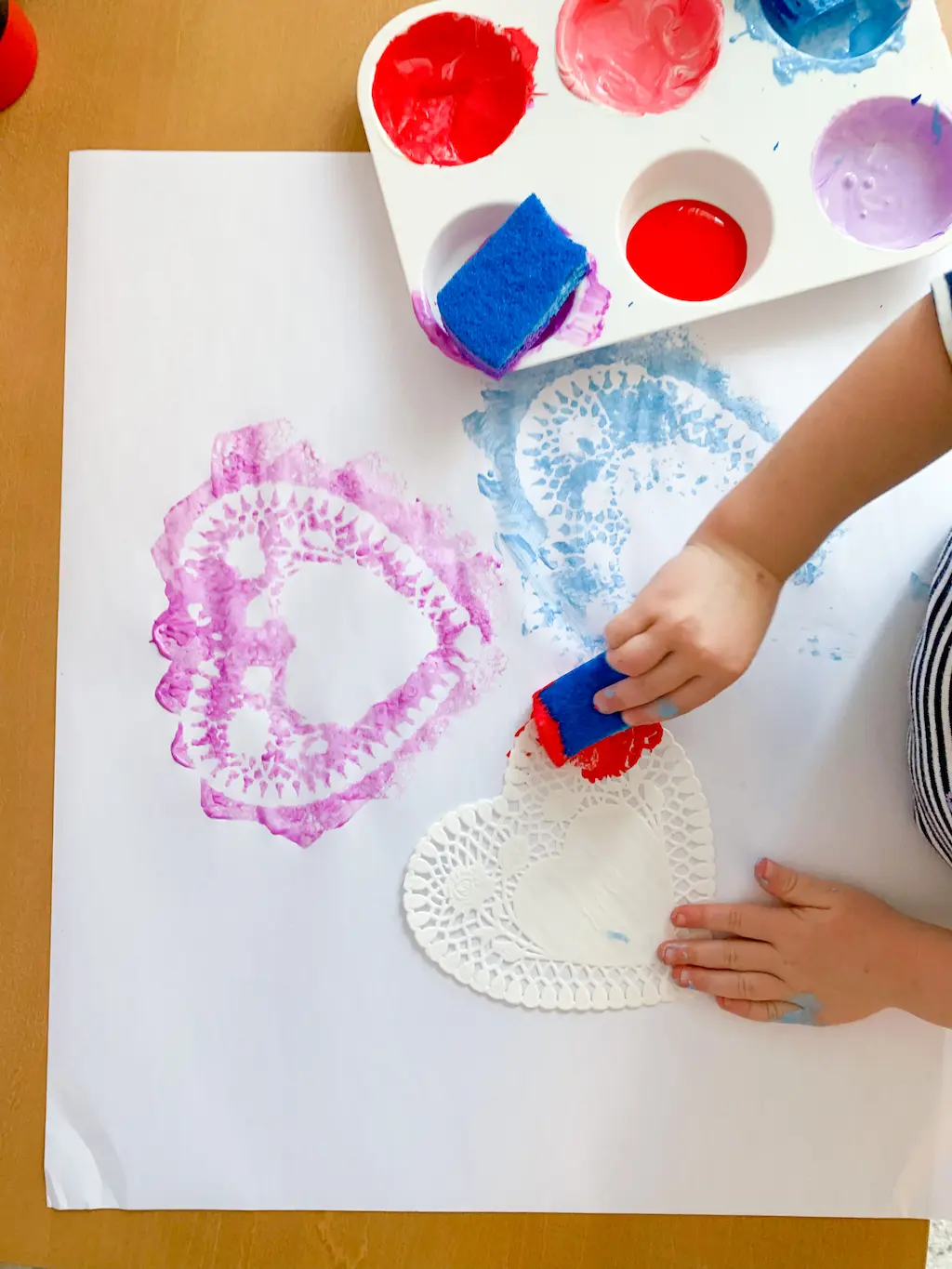Doily Painting Wrapping Paper - DIY - Playgarden Online