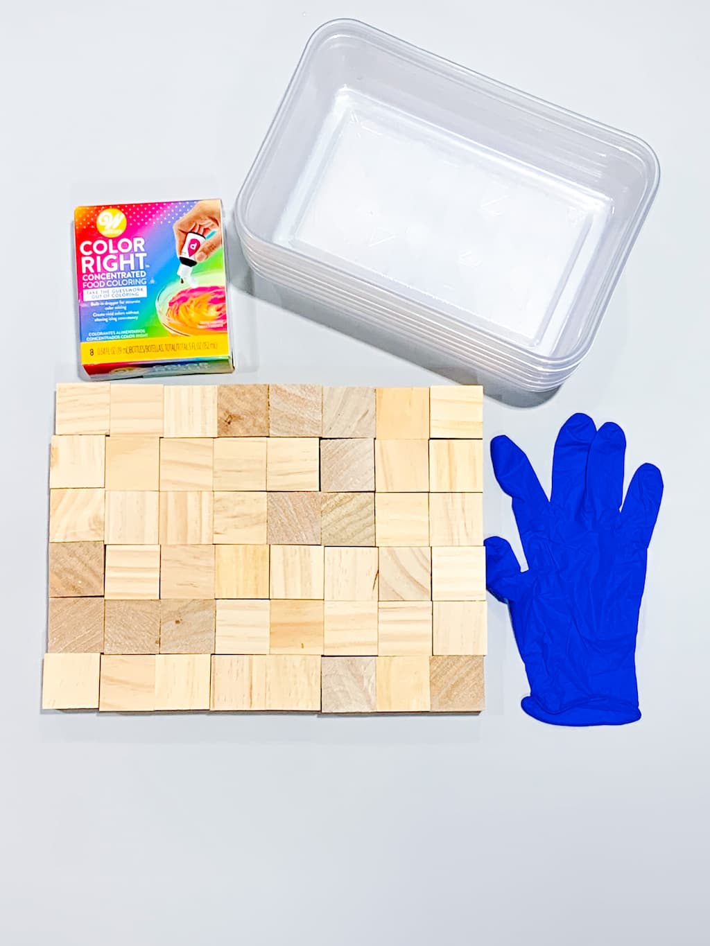 Dyed Wooden Blocks - DIY - Playgarden Online