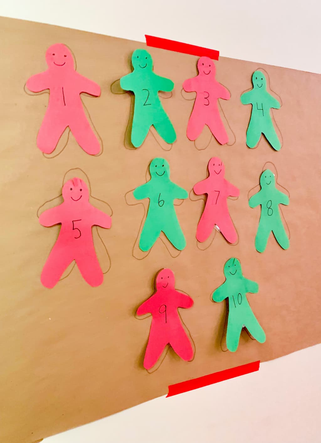 Gingerbread Button Counting - DIY - Playgarden Online
