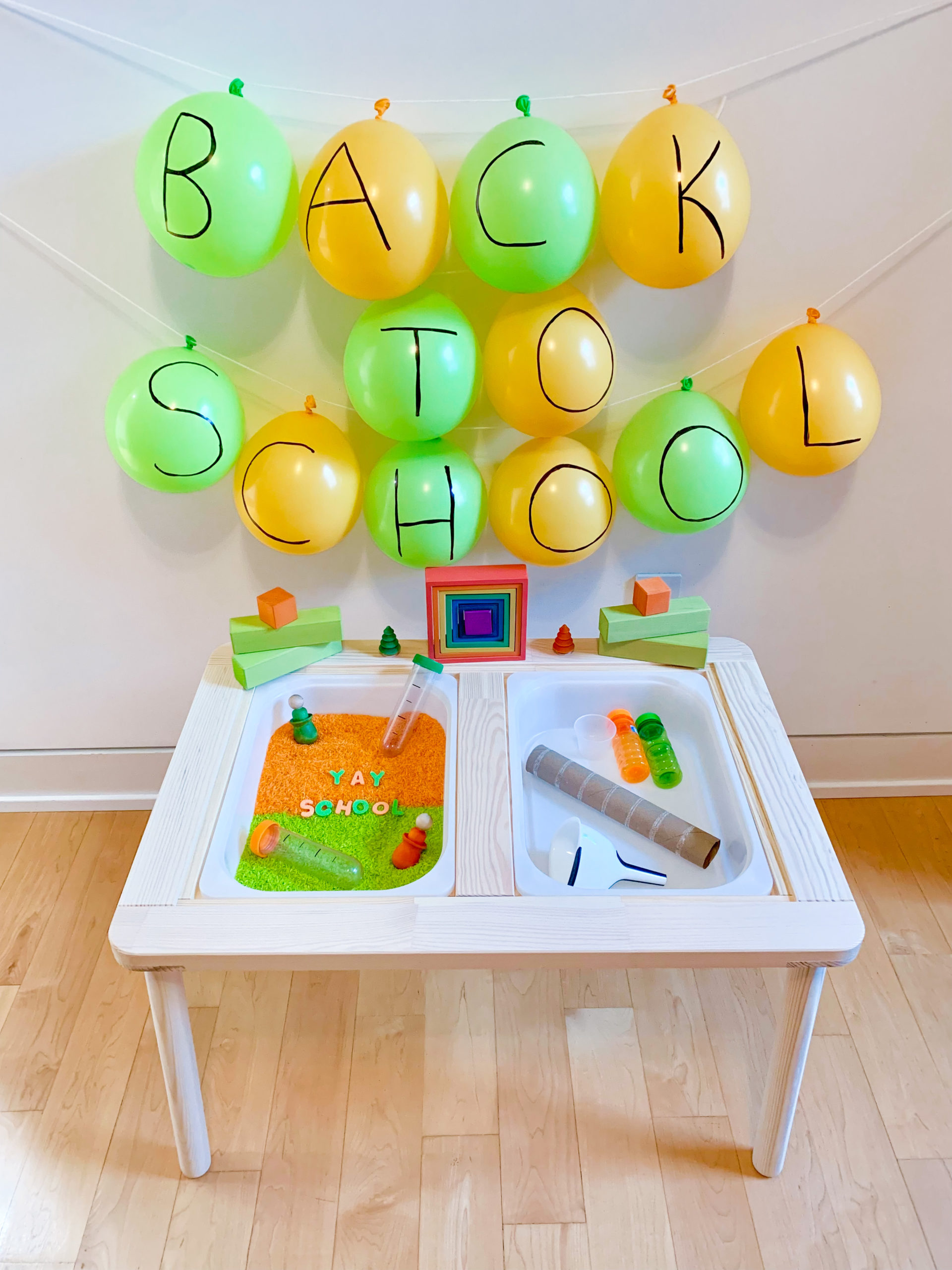 Back to School Sensory Rice - DIY - Playgarden Online
