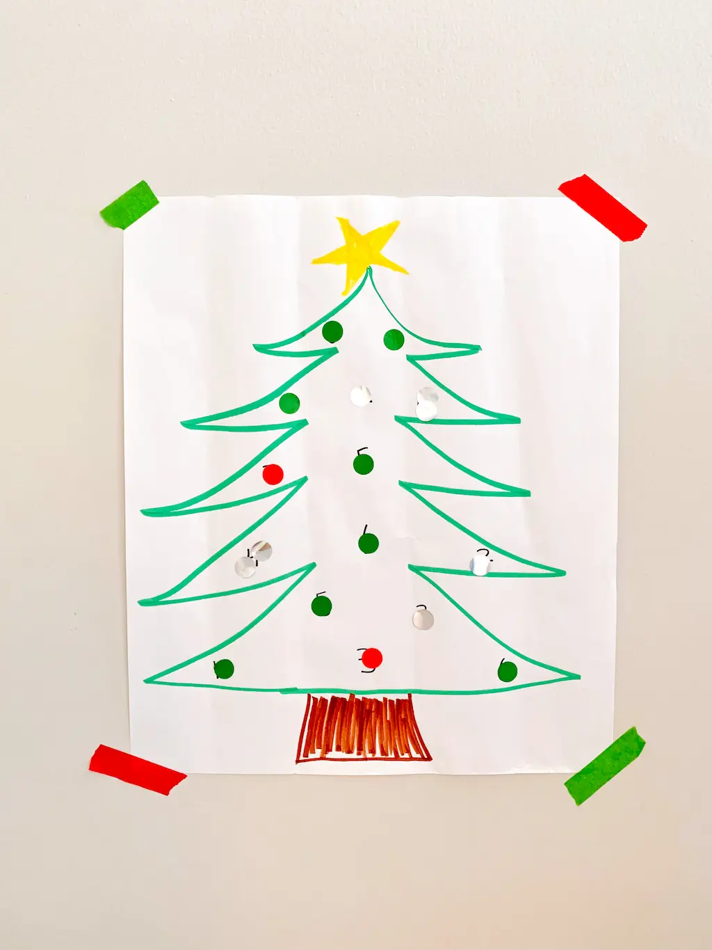 Roll the Dice Christmas Tree game - DIY - Playgarden Online