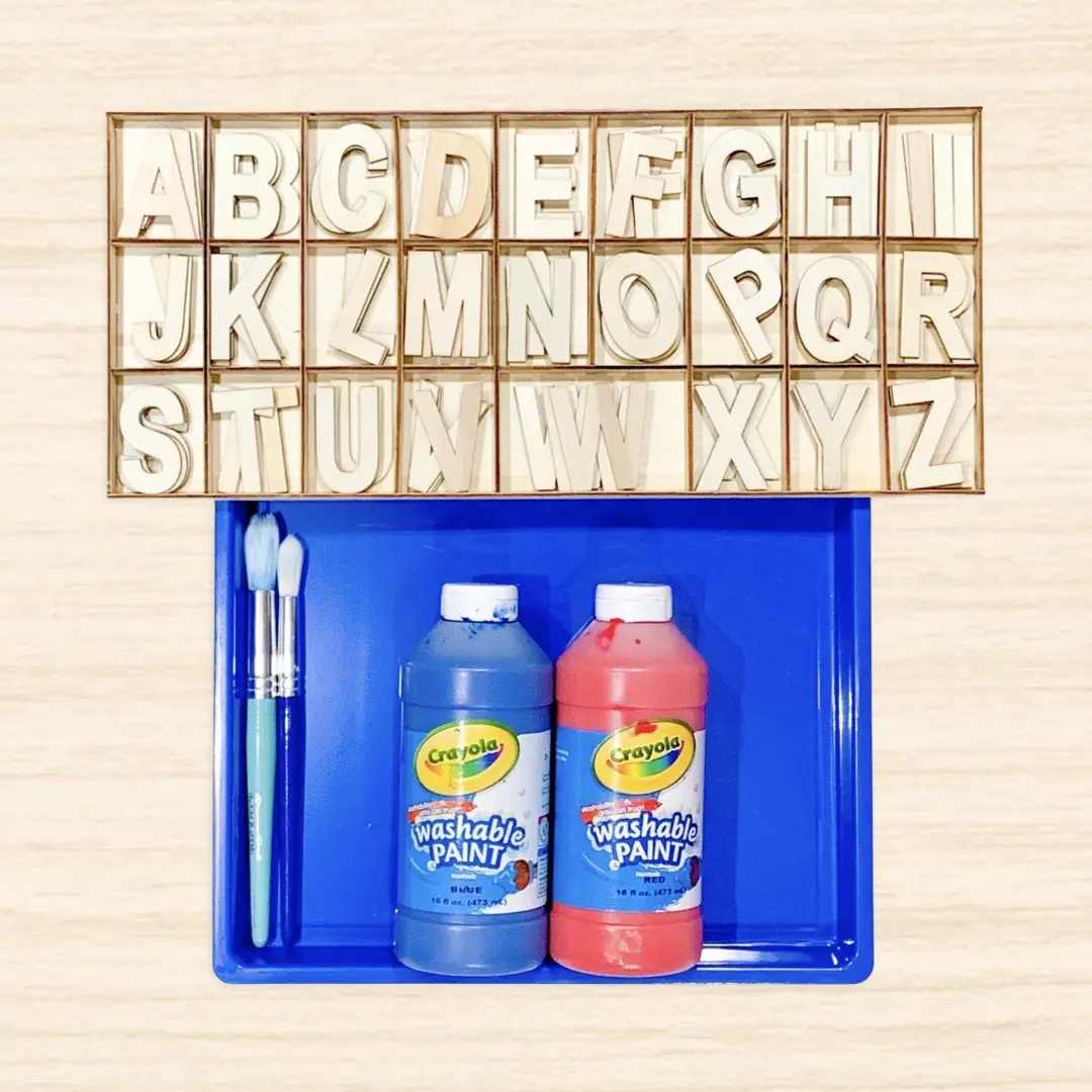 Painted Moveable Alphabet - DIY - Playgarden Online