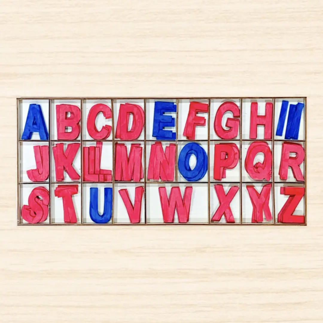 Painted Moveable Alphabet - DIY - Playgarden Online